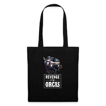 Revenge of the Orcas - Unique Orca & Boat - Stoffbeutel - Schwarz - Vorne