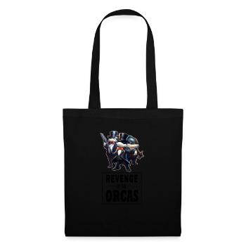 Revenge of the Orcas - Funny Orcas sinking boats - Stoffbeutel - Schwarz - Vorne