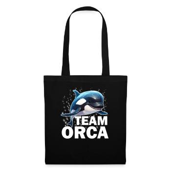 Funny Team Orca - Champion of the Sea - Save the - Stoffbeutel - Schwarz - Vorne