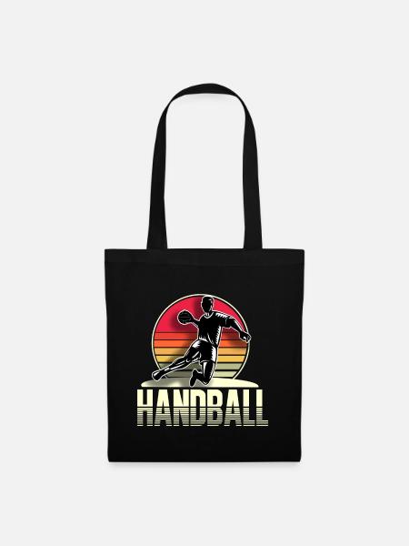 Handball Handballer - Stoffbeutel - Schwarz