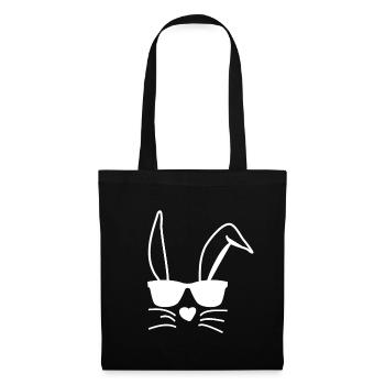 Ostern, Jungen Mädchen Kinder Hippe Ostern Sonnenbrille - Stoffbeutel - Schwarz - Vorne