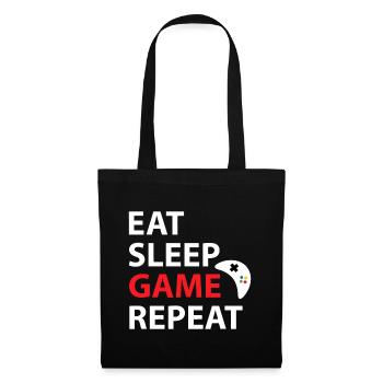 Eat Sleep Game Repeat Video Game - Tote Bag - black - Front