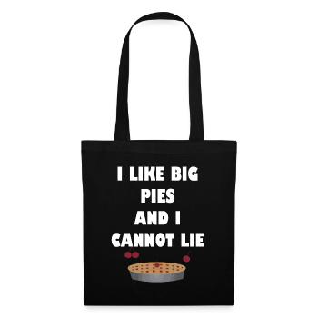 J’aime les grosses tartes et je ne peux pas mentir drôle Thanksgiving - Sac en tissu - noir - Devant