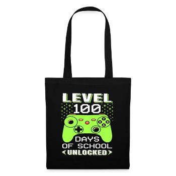Video Gamer Student 100th Day Teacher 100 Days of - Tote Bag - black - Front