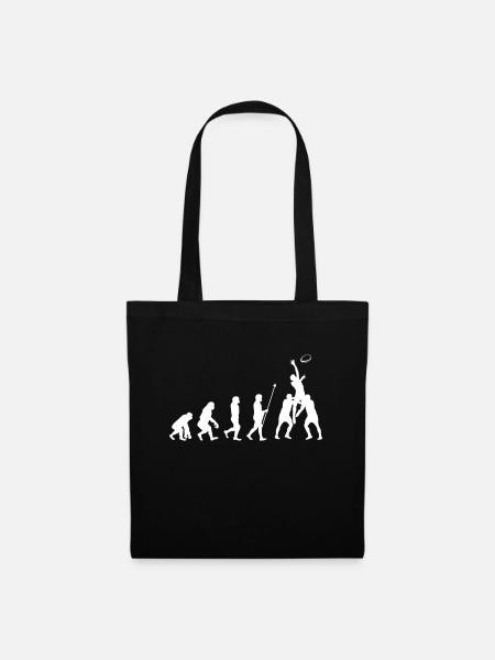 Evolution Du rugbyrugby sayball sports - Sac en tissu - noir