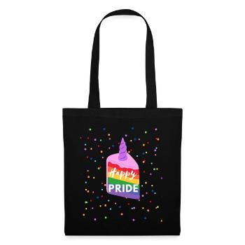 Happy Pride - L’amour est l’amour - Sac en tissu - noir - Devant