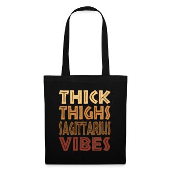 Cuisses épaisses Sagittaire Vibes Mélanine Femmes Noires - Sac en tissu - noir - Devant