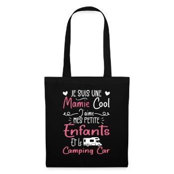 Mamie J'aime Mes Petite Enfants et le Camping-Car - Sac en tissu - noir - Devant