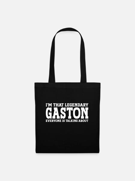 Gaston Personenname Vorname Lustig Gaston - Stoffbeutel - Schwarz
