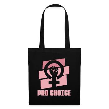 Feministische Frauenrechtsgerechtigkeit - Feminismus Pro Abor - Stoffbeutel - Schwarz - Vorne