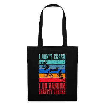 Fun Mountain Bike Biking Downhill Motocross & Cycl - Tote Bag - black - Front