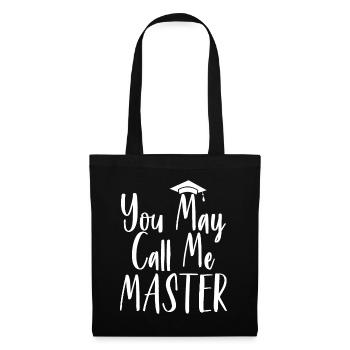 Vous pouvez m’appeler Master, Master - Sac en tissu - noir - Devant