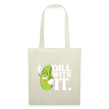 Dill With It - Pickle Lover Cucumber Vegetable Pic - Sac en tissu - nature - Devant