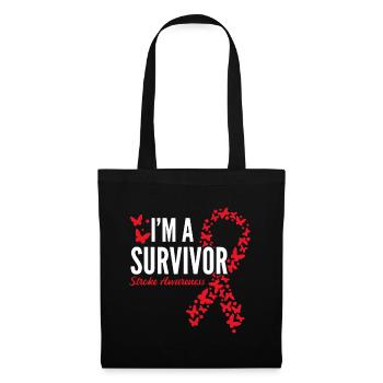 Survivor Stroke Awareness Stroke Survivor - Tote Bag - black - Front