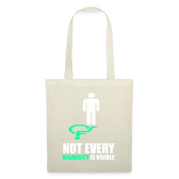 Nicht jede Behinderung ist sichtbar - Disability Aware - Stoffbeutel - Natur - Vorne