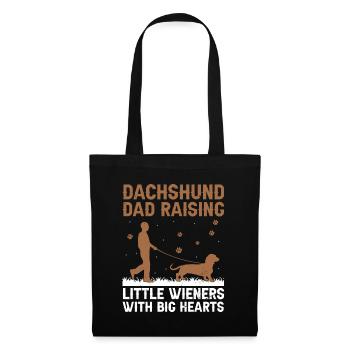 Dachshund Dad Raising Little Wieners Dog Lover Dog - Tote Bag - black - Front