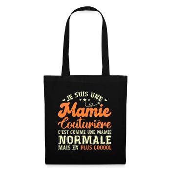 Mamie Couturière Humour Mamie Cadeau - Sac en tissu - noir - Devant