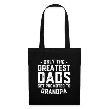 Les plus grands papas sont promus grand-père - Sac en tissu - noir - Devant
