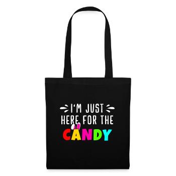 Just here for Candy! | Easter Egg Bunny Gift | Men - Tote Bag - black - Front