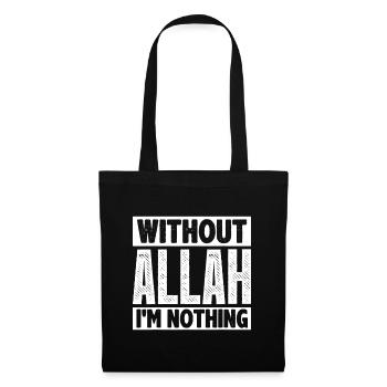 Sans Allah, Ramadan Islam Muslimfunny islamicar - Sac en tissu - noir - Devant