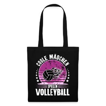 Volleyball - Stoffbeutel - Schwarz - Vorne