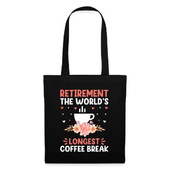 Grand-mère retraitée Pension de retraite Grand-mère Reti - Sac en tissu - noir - Devant