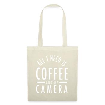 All I Need Is Coffee And My Camera Photography - Tote Bag - nature - Front