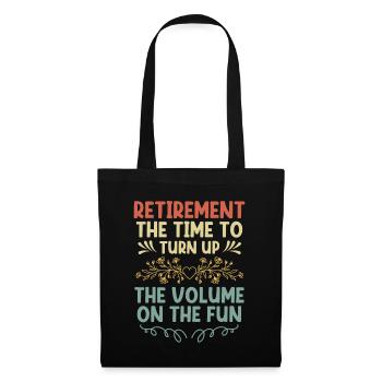 Grand-mère retraitée Pension de retraite Grand-mère Reti - Sac en tissu - noir - Devant
