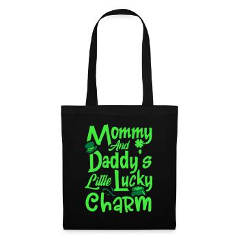 Mommy And Daddy's Little Lucky Charm St. Patrick's - Tote Bag - black - Front