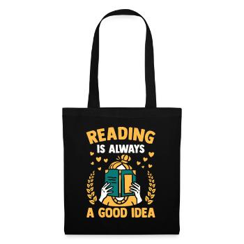Bookworm & Reading Lover Book Addict - Tote Bag - black - Front