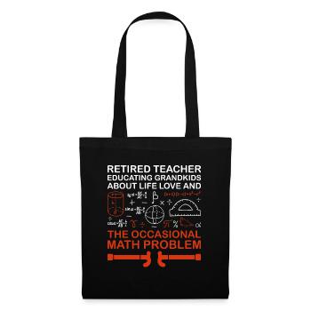 Retired Grandma Pensioner Pension Teacher Teach Re - Tote Bag - black - Front