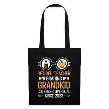 Retired Grandma Pensioner Pension Teacher Teach Re - Tote Bag - black - Front