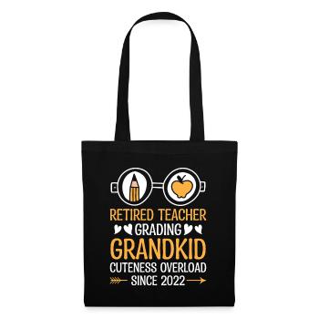 Retired Grandma Pensioner Pension Teacher Teach Re - Tote Bag - black - Front