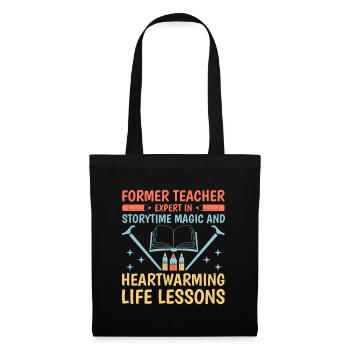 Retired Grandma Pensioner Pension Teacher Teach Re - Tote Bag - black - Front