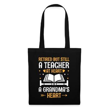 Retired Grandma Pensioner Pension Teacher Teach Re - Tote Bag - black - Front