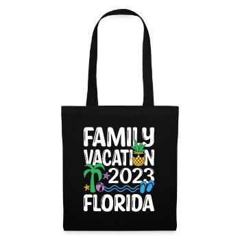 Family Vacation Florida 2023tripforida vacationflo - Tote Bag - black - Front