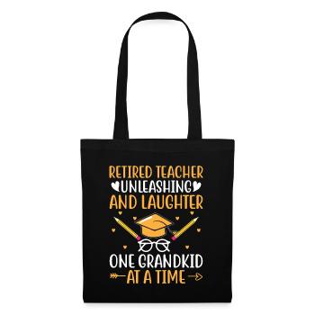 Retired Grandma Pensioner Pension Teacher Teach Re - Tote Bag - black - Front