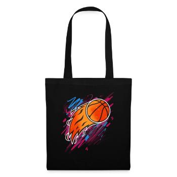 Basketball Basketballer - Stoffbeutel - Schwarz - Vorne