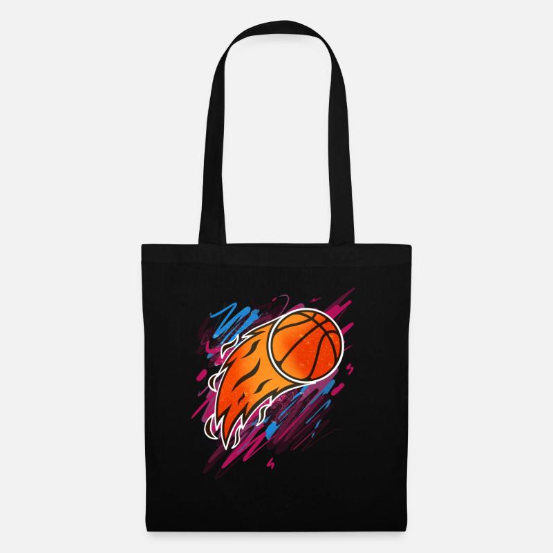 Basketball Basketballer - Stoffbeutel - Schwarz
