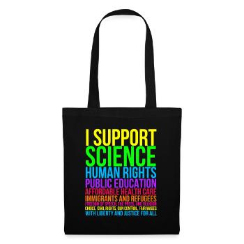 Science Human Rights Education Health Care Freedom - Tote Bag - black - Front