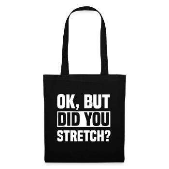 Ok, mais vous êtes-vous étiré? Entraîneur sportif AT Sport - Sac en tissu - noir - Devant