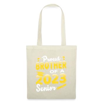Stolzer Bruder eines lustigen Abschlusses 2023 - Stoffbeutel - Natur - Vorne