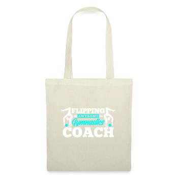 Flipping Awesome Gymnastics Coach Funny Gymnastfli - Tote Bag - nature - Front
