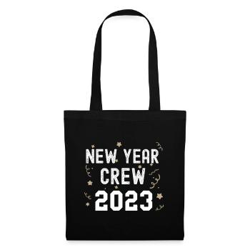 New Year Crew 2023 Funny Matching Party Pajama - Tote Bag - black - Front