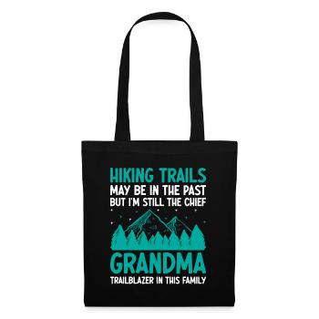 Randonnée Grand-mère retraitée Retraitée Pension Hiker Tre - Sac en tissu - noir - Devant