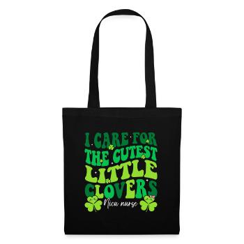 I Care For The Cutest Clovers NICU Nurse St Patric - Tote Bag - black - Front