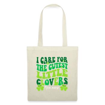 Je prends soin des trèfles les plus mignons Infirmière de l’USIN St Patric - Sac en tissu - nature - Devant