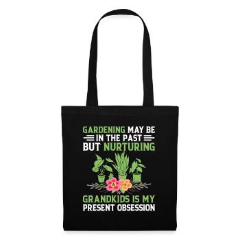 Jardinier Grand-mère à la retraite Retraité Jardinier Garde - Sac en tissu - noir - Devant
