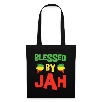 Rasta Reggae Lion Dreadlocks für Herren - Stoffbeutel - Schwarz - Vorne