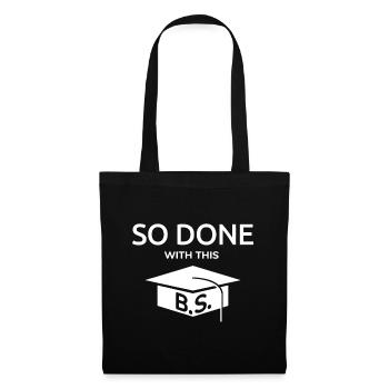 Drôle de cadeau de fin d’études collégiales de baccalauréat fait - Sac en tissu - noir - Devant